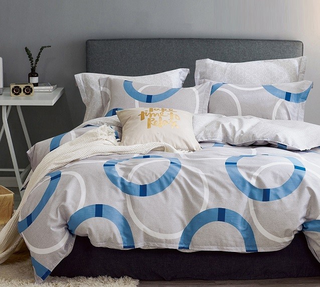 Komplet Pościeli Satyna Bawełniana Koła