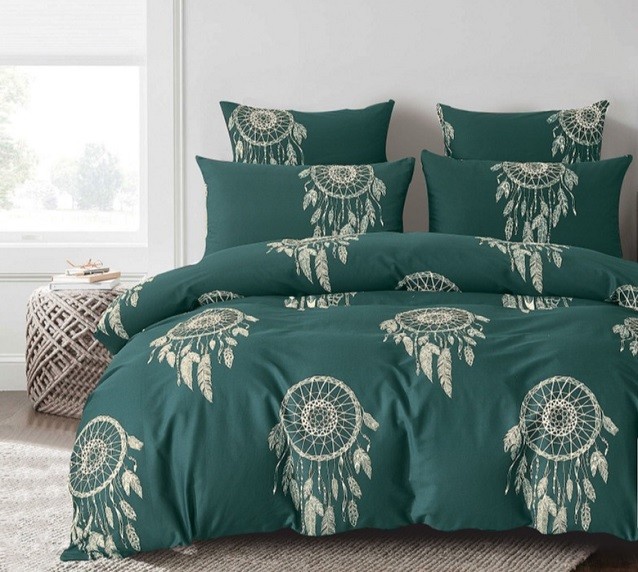 Komplet Pościeli Satyna Bawełniana Łapacz