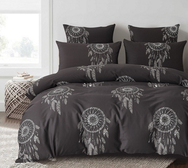 Komplet Pościeli Satyna Bawełniana Łapacz