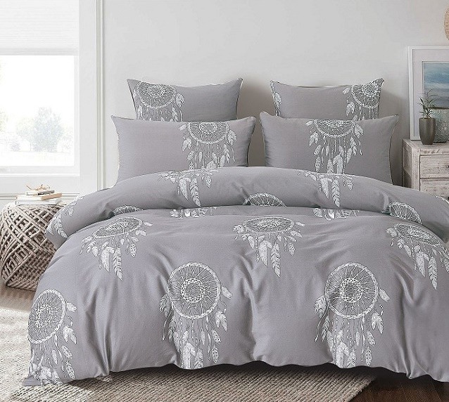 Komplet Pościeli Satyna Bawełniana Łapacz