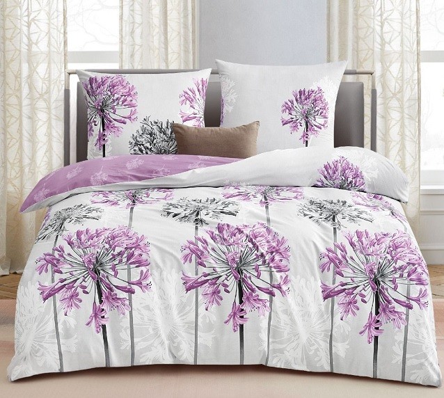 Komplet Pościeli Satyna Bawełniana Dmuchawce