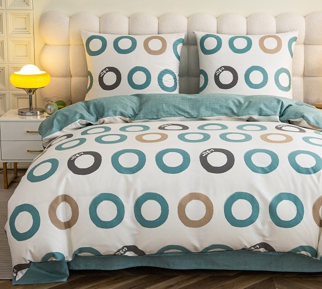 Komplet Pościeli Satyna Bawełniana Koła
