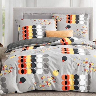 Komplet Pościeli Satyna Bawełniana Koła