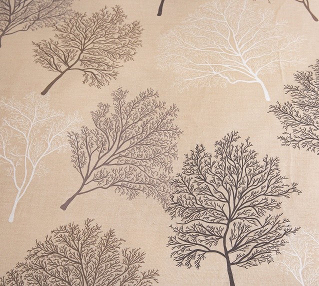 Komplet Pościeli Satyna Bawełniana Drzewa