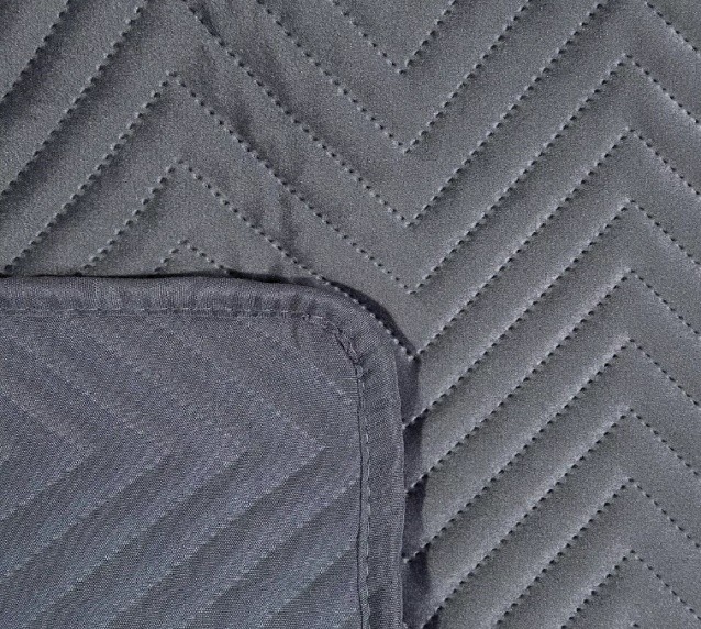 Narzuta Eurofirany Welurowa Sofia Grafitowa