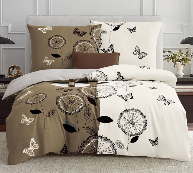 Komplet Pościeli Satyna Bawełniana Dmuchawce