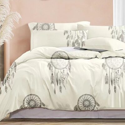 Komplet Pościeli Satyna Bawełniana Łapacz