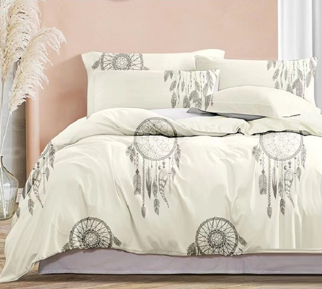 Komplet Pościeli Satyna Bawełniana Łapacz