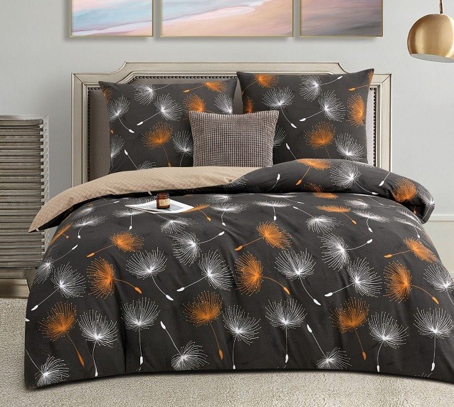 Komplet Pościeli Satyna Bawełniana Dmuchawce