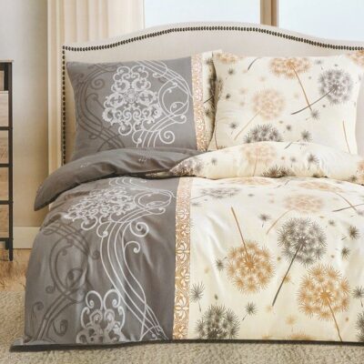 Komplet Pościeli Satyna Bawełniana Dmuchawce