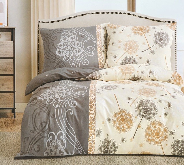 Komplet Pościeli Satyna Bawełniana Dmuchawce