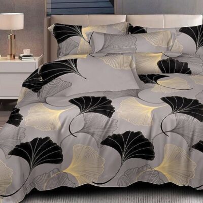 Komplet Pościeli Satyna Bawełniana Ginkgo