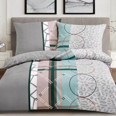 Komplet Pościeli Satyna Bawełniana Panterka