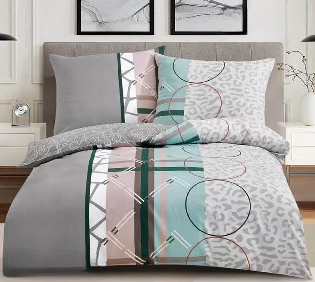 Komplet Pościeli Satyna Bawełniana Panterka