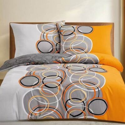 Komplet Pościeli Satyna Bawełniana Koła