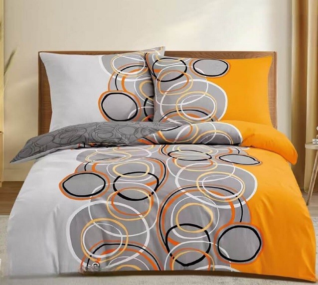 Komplet Pościeli Satyna Bawełniana Koła